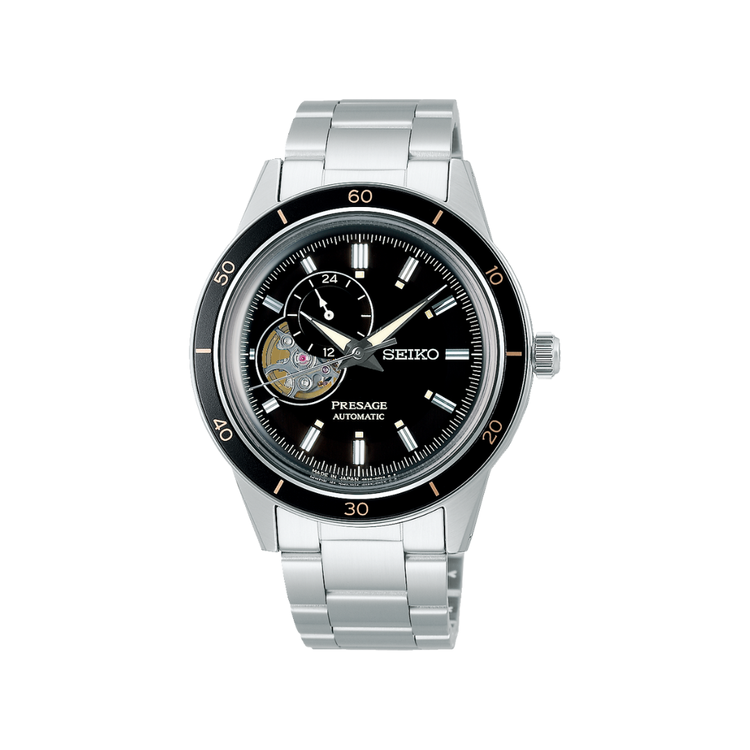 Seiko Presage Coeur Ouvert Noir