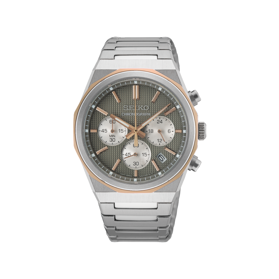 Seiko Chronographe Quartz Gris