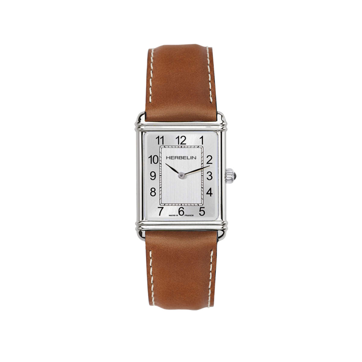 Herbelin Art Déco Homme Cuir Marron