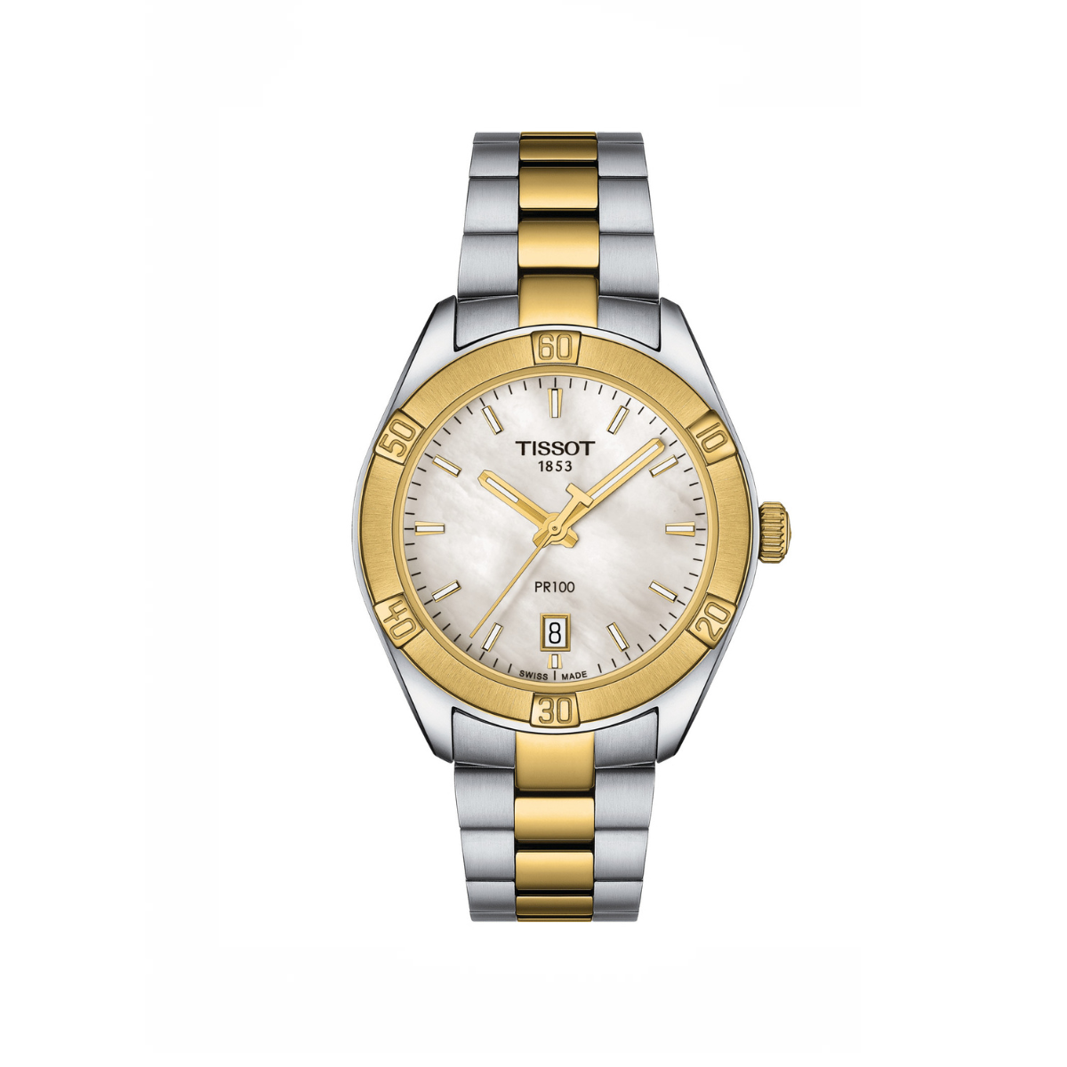 Tissot PR 100 Sport Chic Bicolore PVD Or Jaune