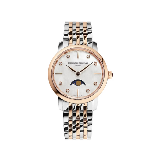 Frédérique Constant Slimline Ladies Moonphase Bicolore