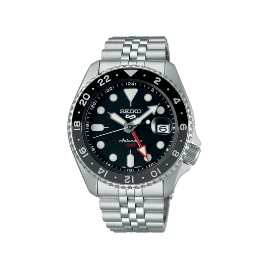 Seiko 5 - Automatique GMT 3 Aiguilles Noir