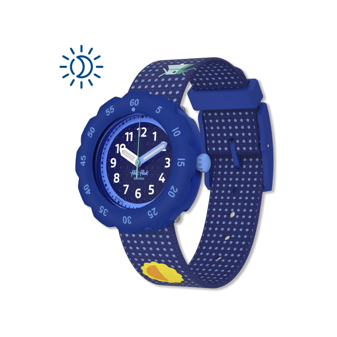 Flik Flak Solar Universe FPSP081 sur fond blanc