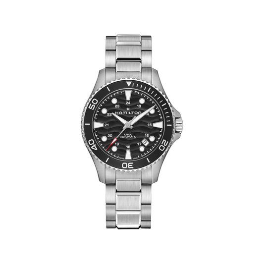 Hamilton Khaki Navy Scuba Auto 40 mm Noir Acier – H82415130