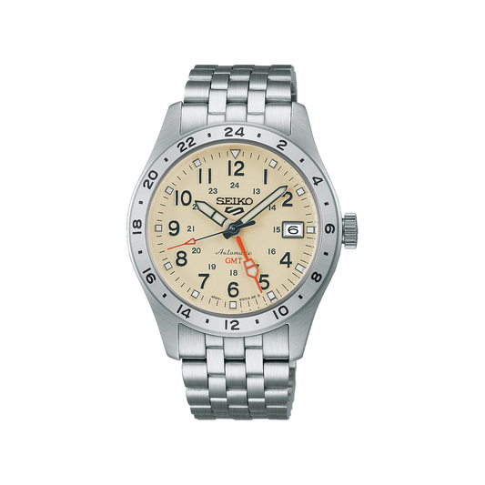 Montre Seiko 5 HDB002K1 sur fond blanc