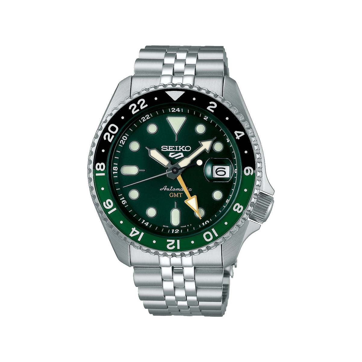 Seiko 5 Sports Automatique GMT Vert — SSK035K1