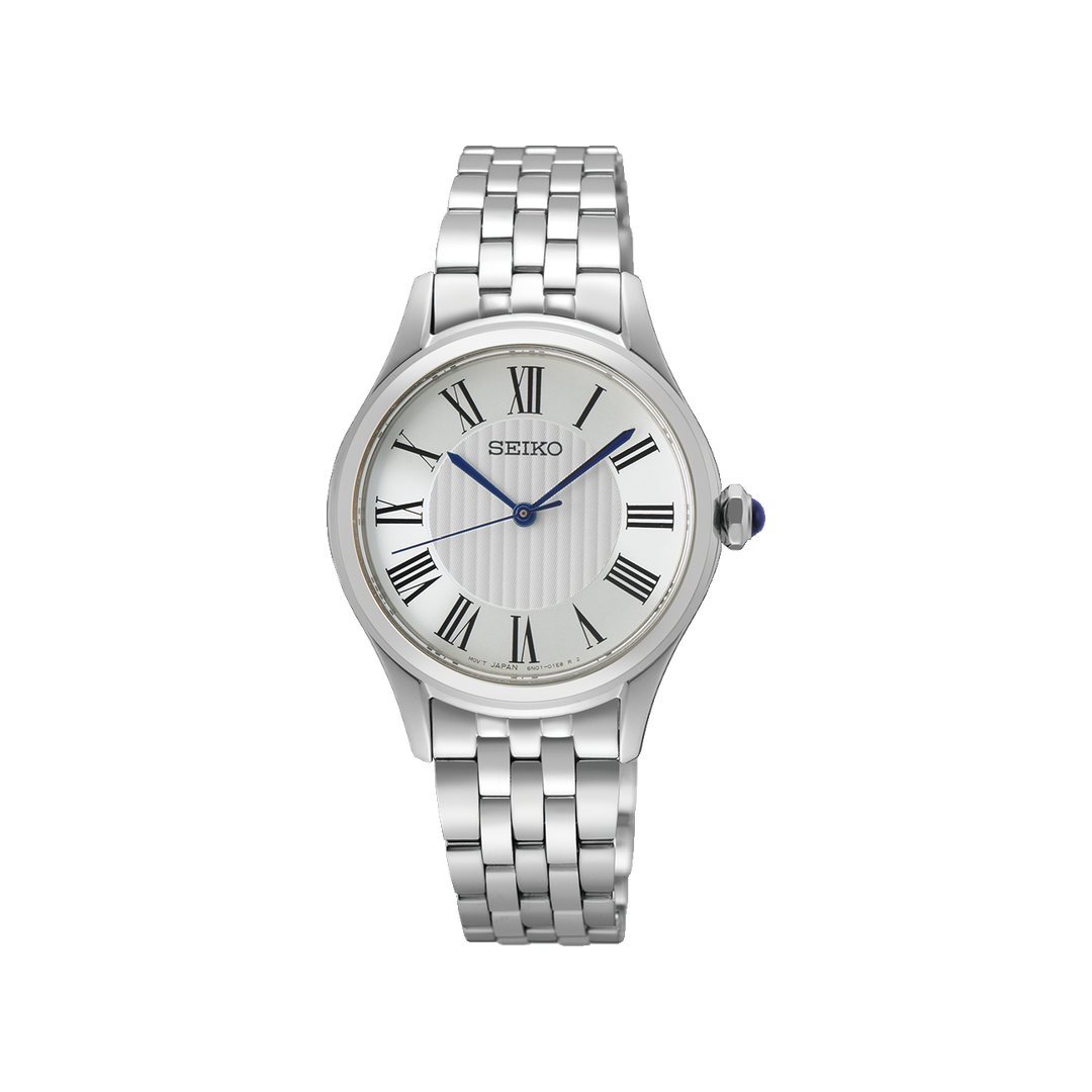 Montre Seiko SUR609P1 sur fond blanc