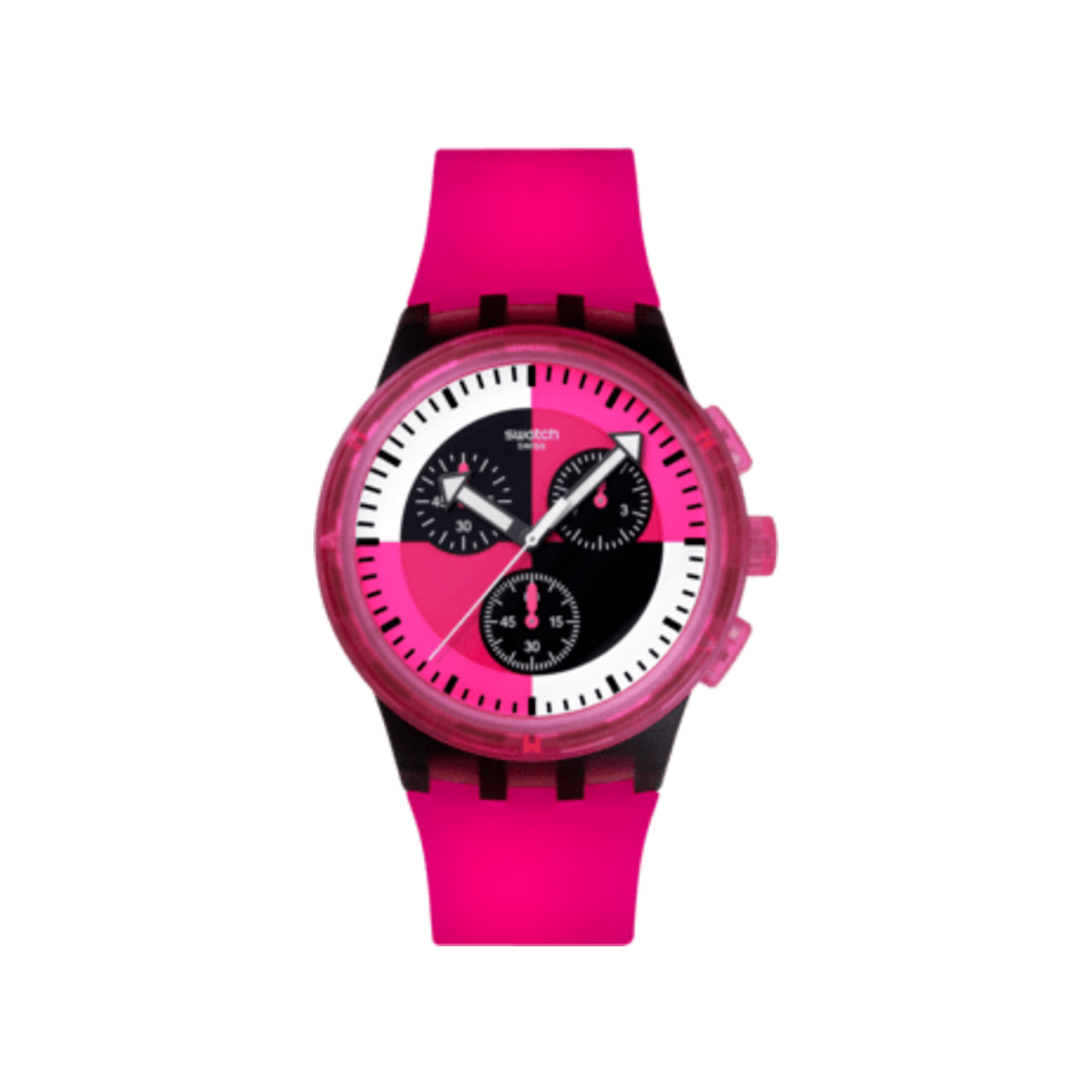 Swatch Fuchsia Lines SUSB110 sur fond blanc