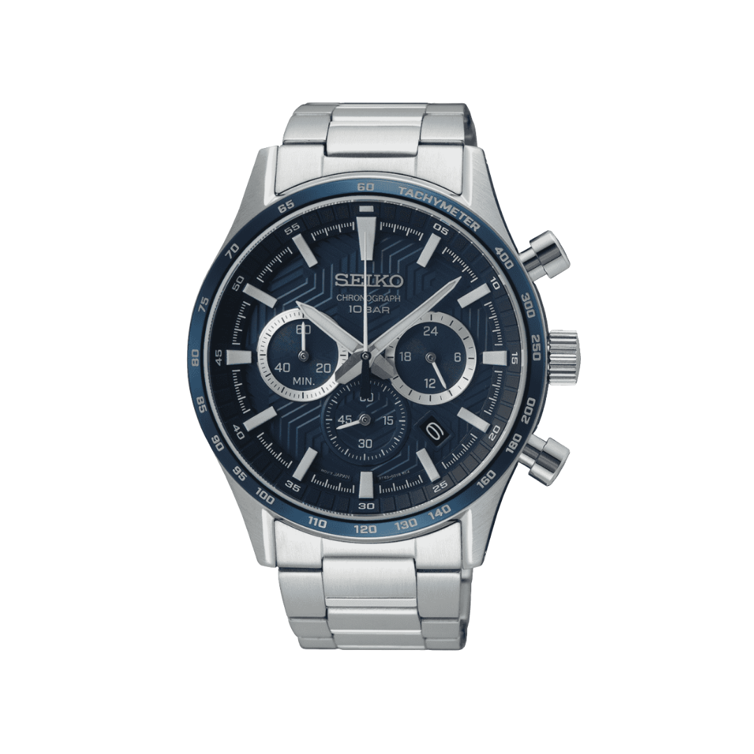 Seiko Quartz Chronographe Bleu