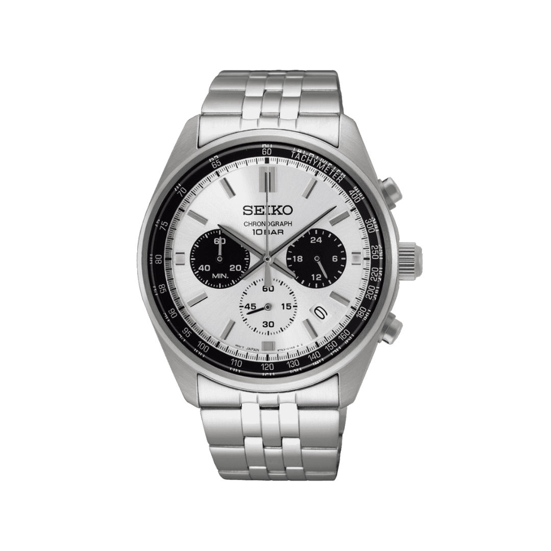 Seiko Quartz Chronographe Blanc
