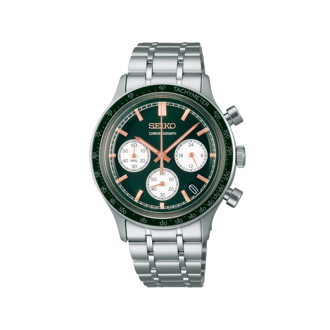 Seiko Quartz Chronographe Vert