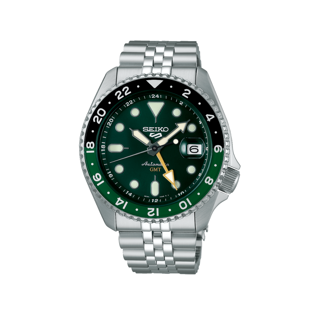 Seiko 5 - Automatique 3 Aiguilles Vert GMT