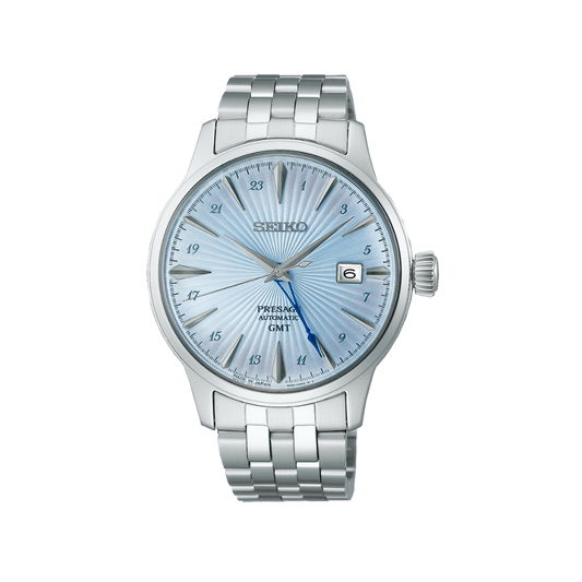 Seiko Presage Automatique GMT Bleu Clair